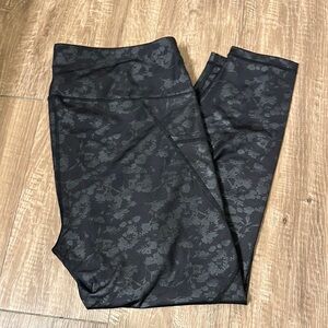 Yogalicious Floral Black Leggings